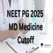 NEET PG MD Medicine Cutoff 2025: Check College-wise Expected Cutoff Rank